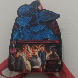 Loungefly Stranger Things Blue & Black Mini Backpack